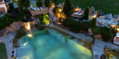 Hundehotel - Pools: Schwimmteich - Naturbadeteich - Vitalhotel Sonnenhof ****s